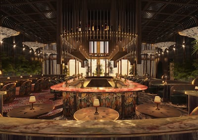 Tattu takes up two levels in the world's tallest hotel. Photo: Tattu Dubai