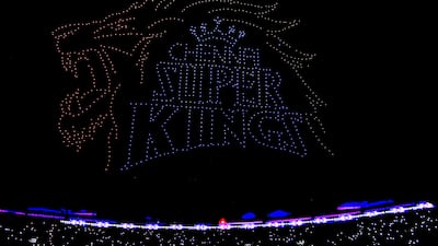 Drone show during match 1 of the Tata Indian Premier League between the Gujarat Titans and the Chennai Super Kings held at the Narendra Modi Stadium in Ahmedabad on the 31st March 2023 Photo by: Vipin Pawar / SPORTZPICS for IPL