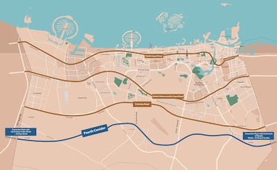 The 12-lane corridor will accommodate up to 24,000 vehicles per hour. Photo: DMO