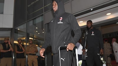 Franck Yannick Kessié of AC Milan arrives. Getty Images