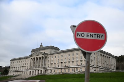 Parliament Buildings in Belfast, seat of Northern Ireland's devolved administration. The region has been without a functioning government for more than a year. Getty