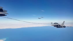 A Chinese tanker refuels an Egyptian Rafale during the Eagles of Civilisation 2026 joint exercises. Photo: Egyptian Armed Forces