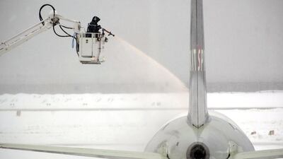 Emirates is testing a new system designed to make decision-making over aircraft deicing operations more accurate. Justin Lane / EPA