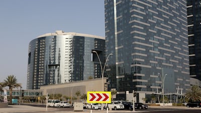 The Arc, left, part of the Shams complex on Al Reem Island. Christopher Pike / The National