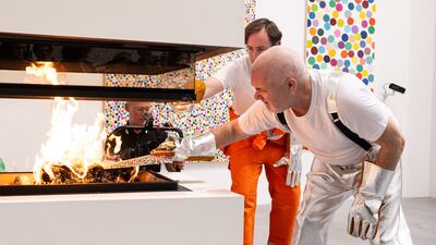 Collectors were given the option of keeping the NFT or exchanging for the physical artwork. Getty Images