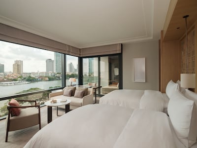The riverfront room. Photo: Capella Bangkok