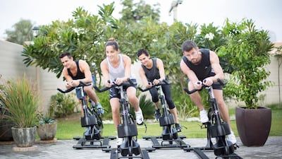 Try a new Spin Tribe class at Bodytree Studio. The bikes are designed to move from side to side, giving you an extra workout for your core and 20 per cent more calorie burn. Courtesy Bodytree Studio