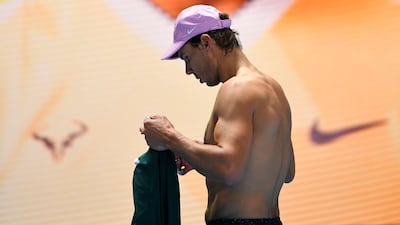 Rafael Nadal after winning his group stage match against Andrey Rublev. Reuters