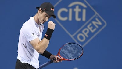 Andy Murray is through to the second round of the Washington Open. AFP