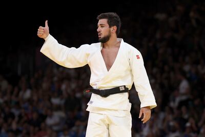 Aram Grigorian was the closest UAE judoka to winning a medal at the Paris Olympics. Getty Images