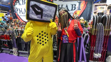 MEFCC brings together independent retailers, artists and collectors alongside its celebrity panels and pop culture attractions at Adnec Centre. Victor Besa / The National