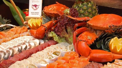 The Seafood Market at Le Meridien Dubai turns 24 today on January 24 and to celebrate is giving its guests a 24 per cent discount on meals until January 31. Courtesy Le Meridien Dubai