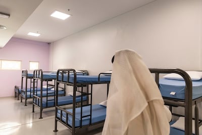The dormitory area at Al Awir Centre. Antonie Robertson / The National