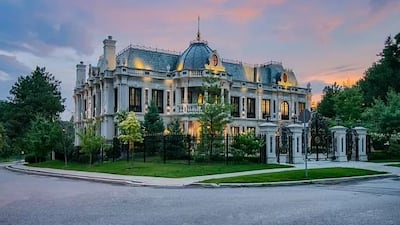 La Belle Maison, also in Toronto, has a unique, architecturally crafted carved limestone exterior and is priced at $14 million. Photo: Zillow