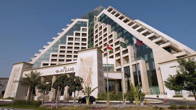 Exterior view of the Raffles Dubai hotel. Charles Crowell for The National