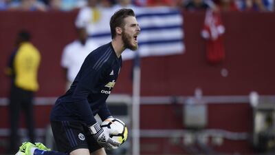 With six saves against Barcelona, David de Gea showed he is one of the few world-class performers at Old Trafford. Brendan Smialowski / AFP