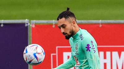 Defender Alex Telles at training. AFP