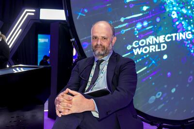 Oreste Pollicino, a professor of constitutional law and AI regulation at Milan's Universita Bocconi, at the Governance of Emerging Technologies Summit in Abu Dhabi. Victor Besa / The National