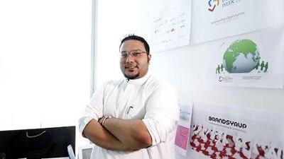Mostafa Shirah is the founder of Brandsyrup, which aims to help SMEs step out in style and gain momentum. Sarah Dea / The National