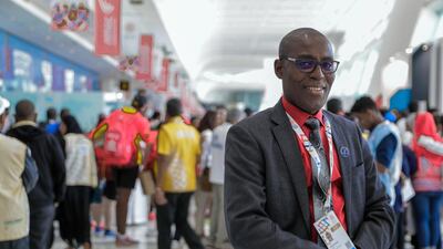 Charles Nyambe, president and managing director of Special Olympics for Africa Region, has thanked the UAE for its role in bringing more teams from African nations to the Special Olympics World Games in Abu Dhabi . Victor Besa / The National