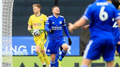 3) Jamie Vardy (Leicester City) 15 big chances missed in 25 appearances. AP