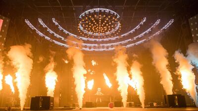 Marshmello performs at RedfestDXB. Courtesy of Virgin Radio