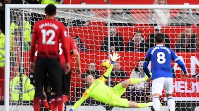 But Jordan Pickford saves the penalty. Getty Images