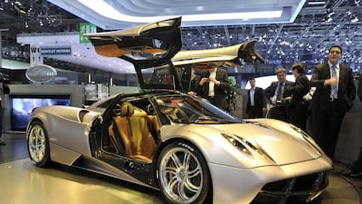The hard-to-pronounce Pagani Huayra supercar. Courtesy Newspress