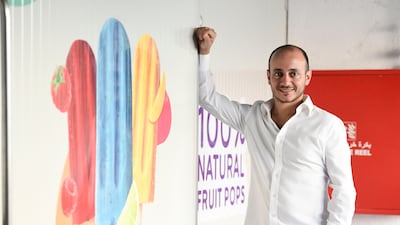 Mazen Kanaan, chief executive and co-founder of House of Pops, likes to spend money on travelling and giving back to his parents. Khushnum Bhandari / The National
