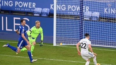 Jack Harrison - 7: After his fine goal at Newcastle in last match, midfielder forced good save out of Schmeichel with thumping strike. Rolled into empty net after unselfish pass from Bamford to make it 3-1. AFP