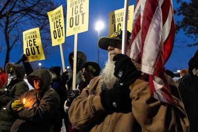 A vigil for nurse Alex Pretti on February 1, 2026, in Minneapolis, Minnesota. Getty Images