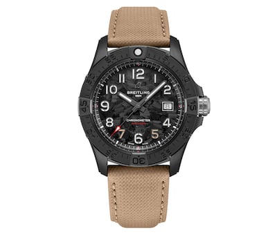 Breitling is celebrating Sediqqi's 75th anniversary with a limited run of 75 Avenger Automatic 42 Night Mission watches. Photo: Breitling