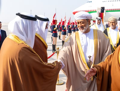 Sultan Haitham of Oman in Bahrain for the GCC summit. Photo: National Communication Centre - Bahrain