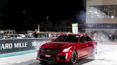 EVRT Drag Race in Yas Marina Circuit. Reem Mohammed / The National