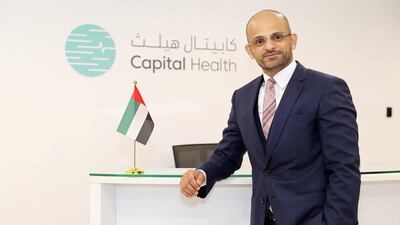 Dr Mishal Al Kasimi, chief executive of Capital Health, which will open in Abu Dhabi next year. Pawan Singh / The National