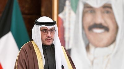 Kuwaiti Foreign Minister Sheikh Ahmad Nasser Al Mohammed secured the support of 23 of the 44 MPs who attended the parliamentary session. EPA