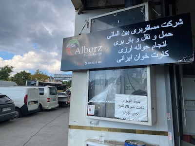 More Iranians have been making their way to Turkey by bus since flight cancellations intensified. Lizzie Porter / The National