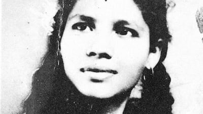 An undated picture shows Indian nurse Aruna Shambung posing for a portrait in Mumbai. AFP Photo