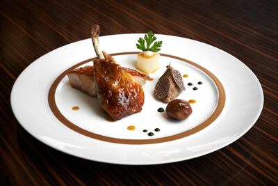 Vollaile de Bresse at L’atelier de Joel Robuchon.