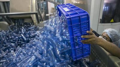 Plastics associations are arguing that standardising packaging and introducing more efficient recycling would help reduce the amount of plastic in the sea. Silvia Razgova / The National