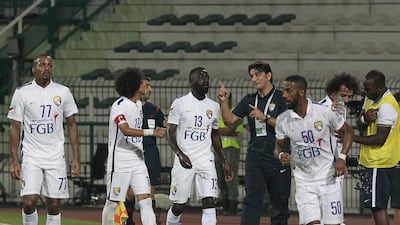 Al Ain coach Zlatko Dalic and his players will visit Iran’s Zobahan on Wednesday in Asian Champions League action. Jeffrey E Biteng / The National