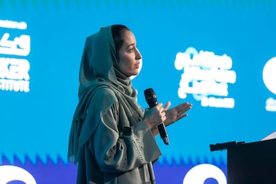 Laila Mostafa Abdullatif, director general at Emirates Nature – WWF, said the sound of ice sheets crashing into the sea brought home the urgency of climate change. Antonie Robertson / The National