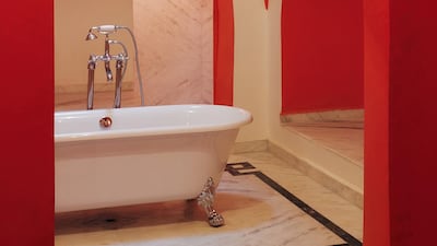 The one-bedroom suite features a modern private bathroom. Courtesy Airbnb