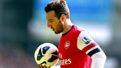 Santi Cazorla has appeared in five Premier League matches for Arsenal this season. Michael Steele / Getty Images