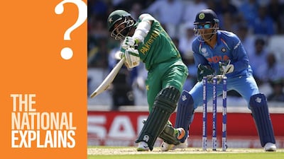 Pakistan, in green, and India will take each other on once again - this time in Dubai. AP Photo; Design by Alvaro Sanmarti