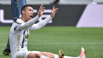 Juventus attacker Cristiano Ronaldo during their 3-1 Serie A win over Genoa in Turin on Sunday, April 11. EPA