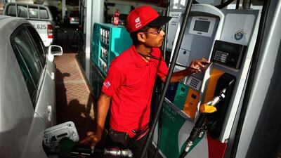 The Ministry of Energy announced that all grades of petrol have decreased by 15 fils a litre for August, with diesel cheaper by 9 fils. Warren Little / Getty Images