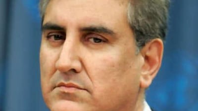 Shah Mahmood Qureshi, the foreign minister of Pakistan, is seen at UN headquarters in New York, on July 10, 2008.
