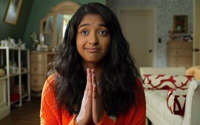 Maitreyi Ramakrishnan in 'Never Have I Ever'. Netflix