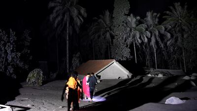 Thick debris and knee-level cold lava floods made it difficult for rescuers to search for the missing. Reuters